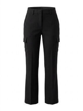 DKNY Women's Black Mid Rise Straight Leg Cargo Pants Size 4